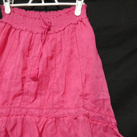 AEROPOSTLE Trending Pink Geometric Burnout Hi-Lo / High-Low Skirt - Picture 5 of 12